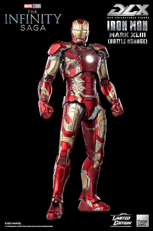 Three Zero Marvel Studios: The Infinity Saga Iron Man Mark XLIII Battle Damaged 3Z03650W0