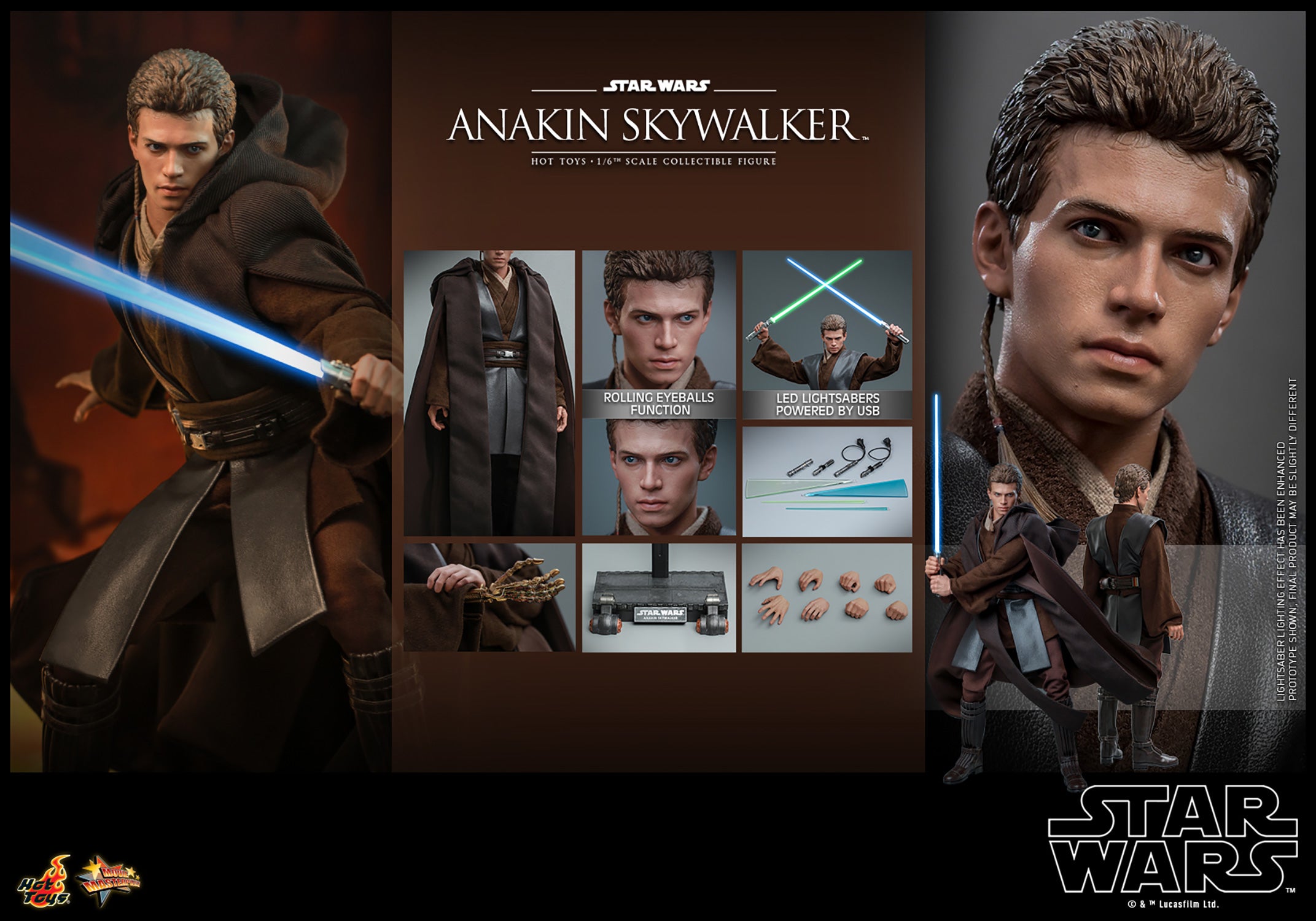 Hot Toys 912024 Anakin Skywalker Sixth Scale Figure – MTS Collectibles