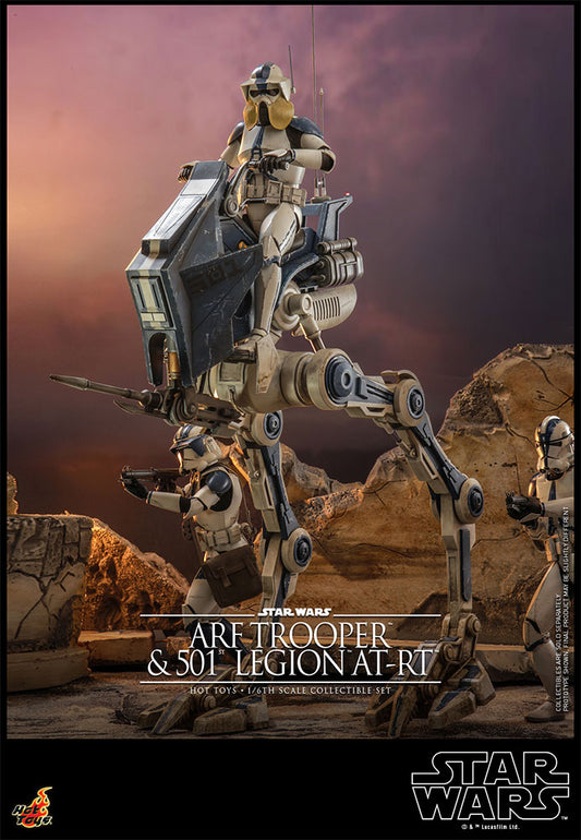 Hot Toys 911125 Clone Wars ARF Trooper and 501st Legion AT-RT TMS091