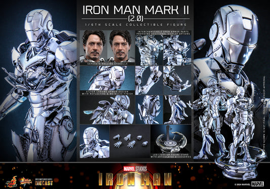 Hot Toys 913024 Iron Man Mark II (2.0) Sixth Scale Figure