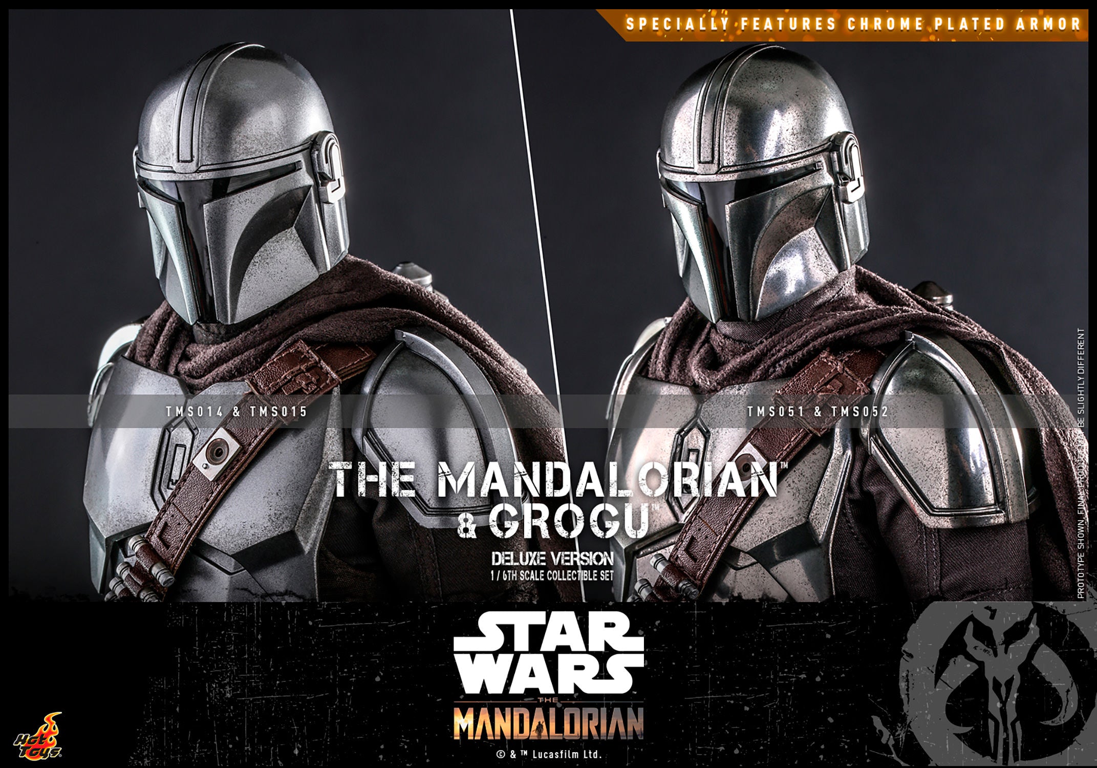 Hot Toys Star Wars The Mandalorian and Grogu Deluxe TMS052 1/6
