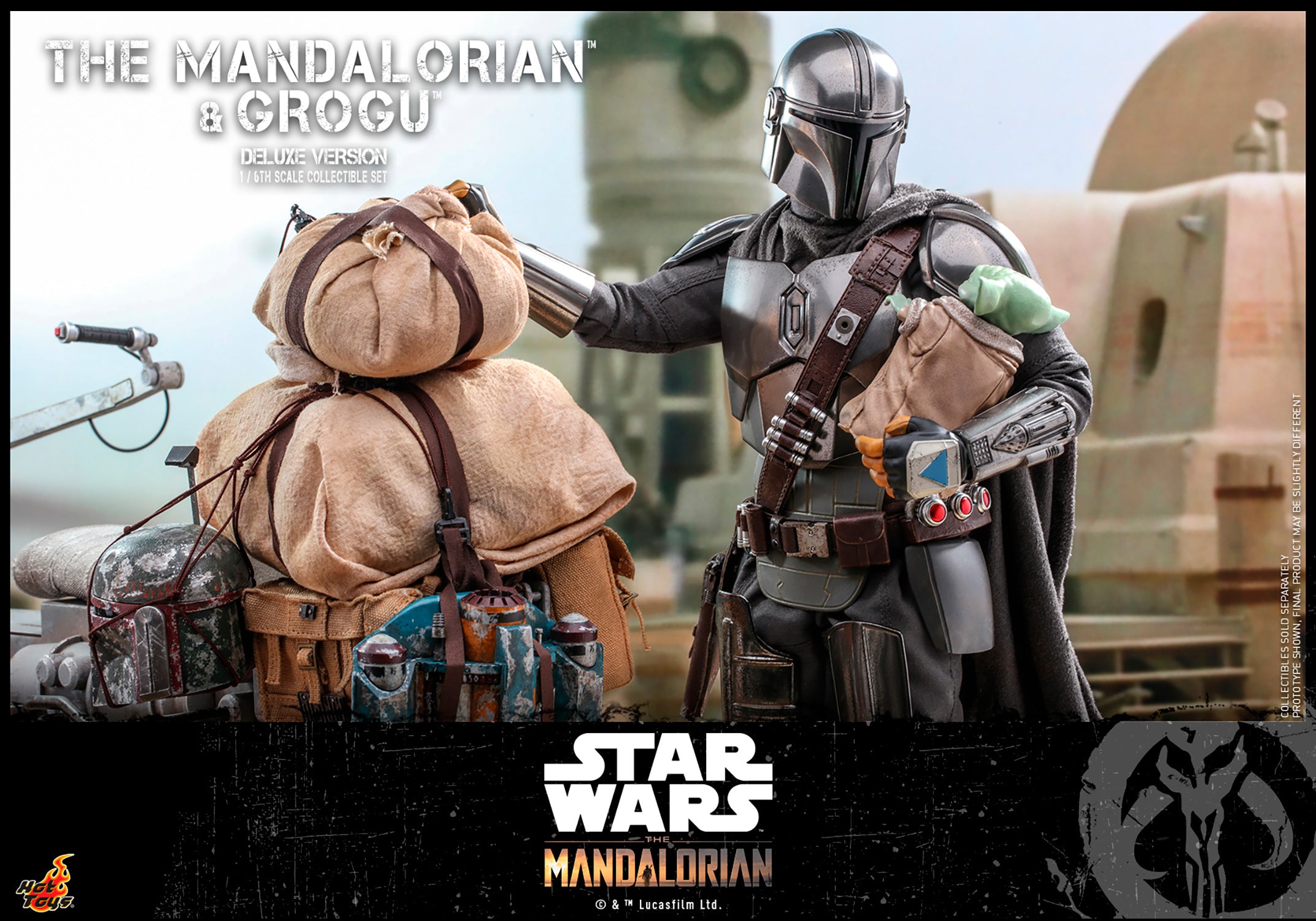 Hot Toys Star Wars The Mandalorian and Grogu Deluxe TMS052 1/6