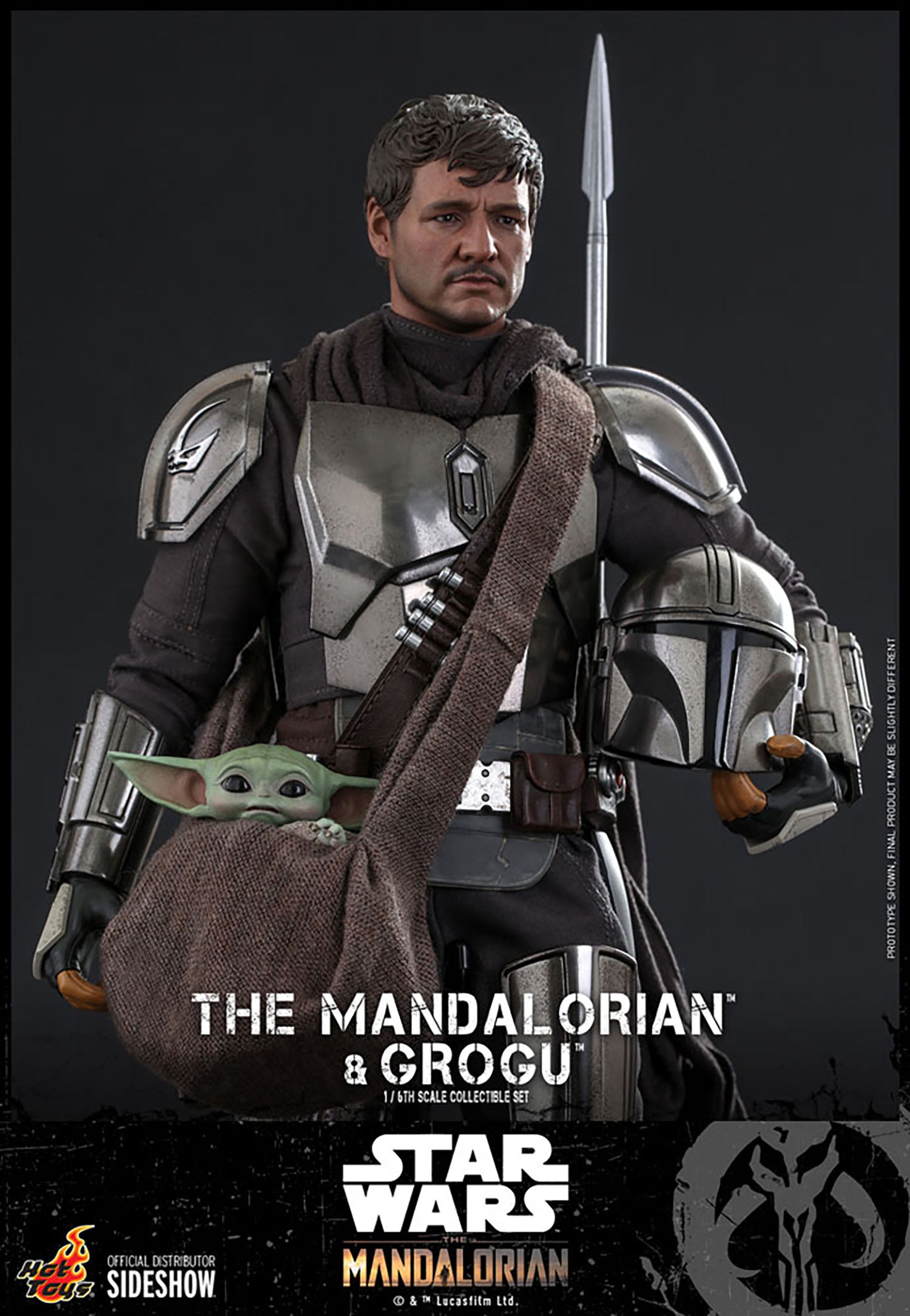 Hot Toys The Mandalorian™ The Mandalorian and Grogu 1/6th TMS051